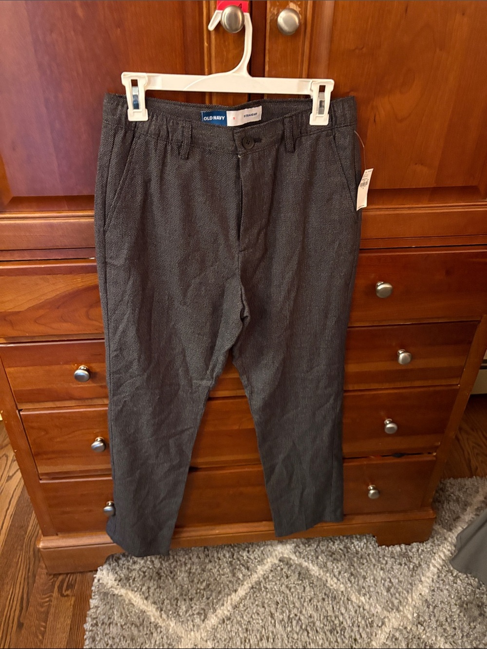 Old Navy Men's Charcoal Textured Chinos